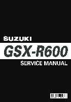 Automobil Suzuki GSX-R600 Handbuch