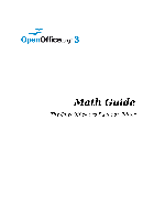Software OpenOffice.org OpenOffice - 3.3 Math Führer