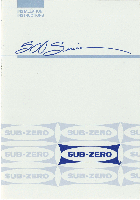 Kühlschränke Sub-Zero Refrigerator 561 Handbuch